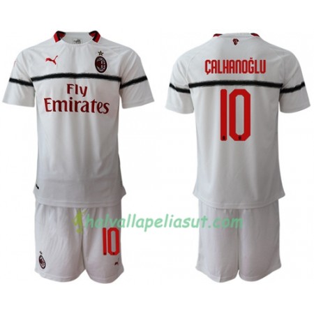 Jalkapallo Pelipaidat AC Milan Calhanoglu 10 Lasten Vieraspaita 2018-2019 Lyhythihainen